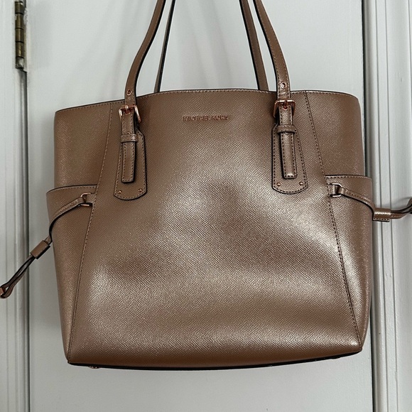 Michael Kors Shimmering Tan Tote - Picture 1 of 9